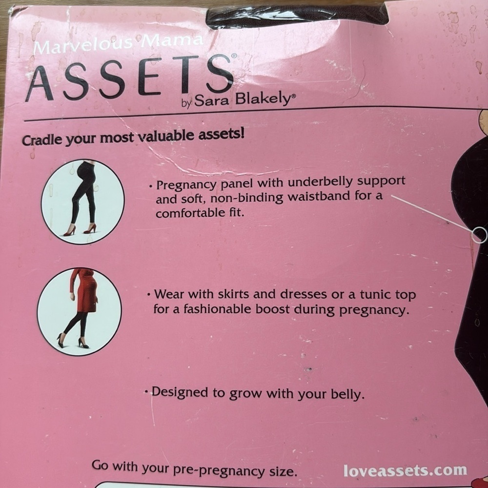 NWT Assets by Sara Blakey (Spanx) Lucky Leggings Maternity in Brown Size 4 - Picture 6 of 6